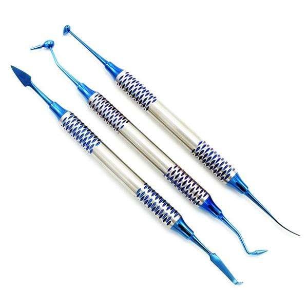 dental composite filling instruments set – 6 pcs restorative kit | precision contouring tools