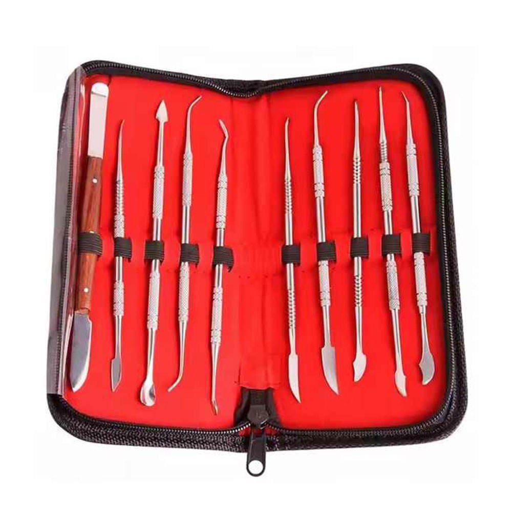 Dental Lab Wax Carving Tools Set – 10 Pcs Sculpture Knife Kit | Dentist Laboratory Instruments dental lab wax carving tools set – 10 pcs sculpture knife kit | dentist laboratory instruments