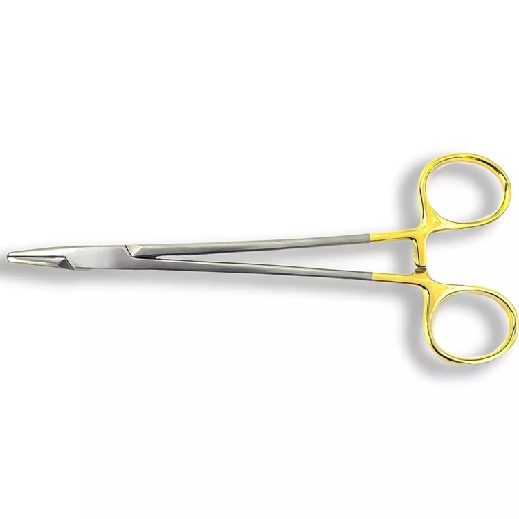 mathieu needle holder tc – premium stainless steel | hair transplant & surgical instrument