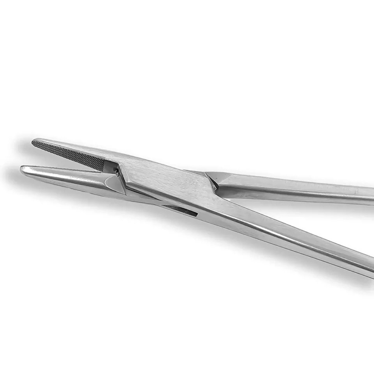 mathieu needle holder tc – premium stainless steel | hair transplant & surgical instrument