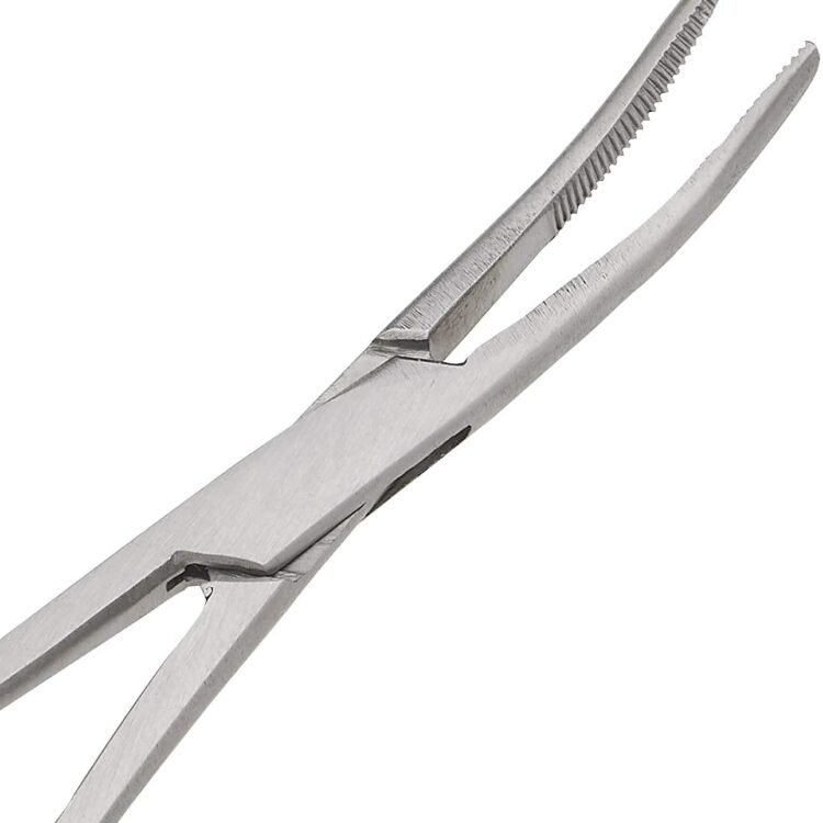 surgical online 2 piece hemostat set – 8" curved & straight stainless steel locking forceps for medical, fishing & crafts