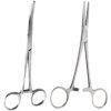 surgical online 2 piece hemostat set – 8" curved & straight stainless steel locking forceps for medical, fishing & crafts