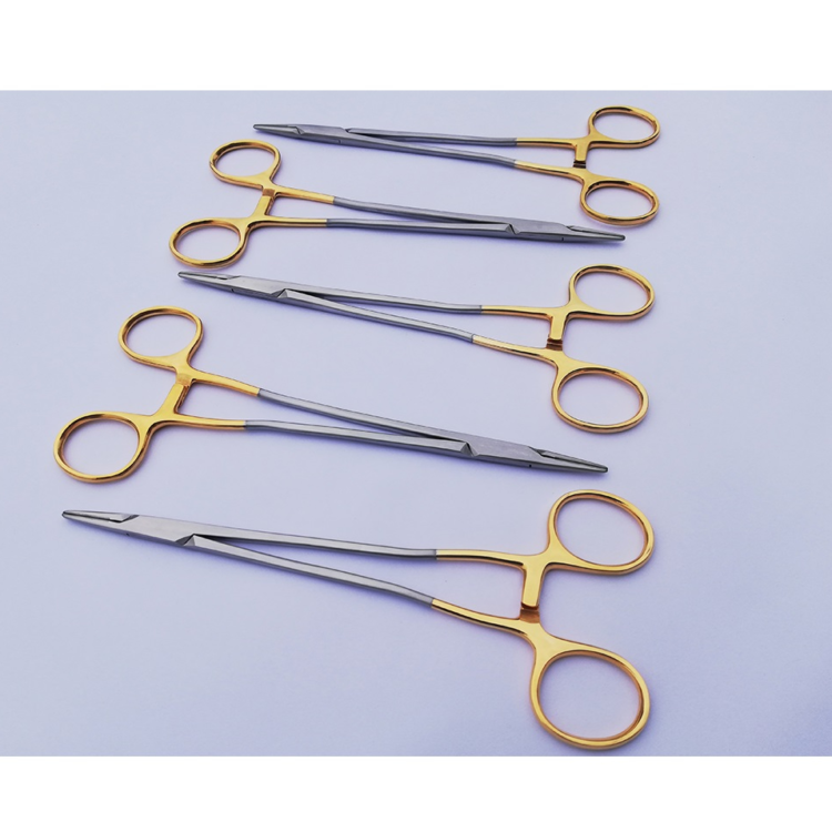 stainless steel needle holder with lock | surgical instrument | oem services available