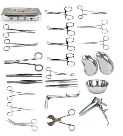torwin surgical 21 piece feline spay pack – gold handle stainless steel surgical instruments | manual power