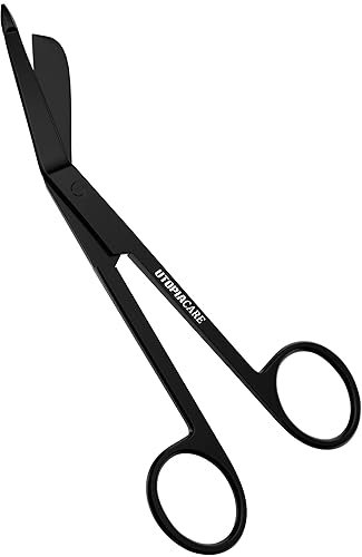 utopia care bandage scissors – 5.5 inch stainless steel shears for first aid & professional use (silver)