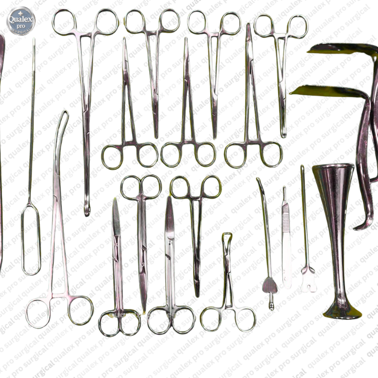 Qualex Pro Surgical Beige and White Classic Instrument Set auto draft