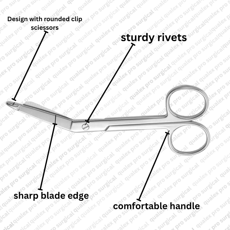 qualex pro bandage scissors – 2cr13 stainless steel